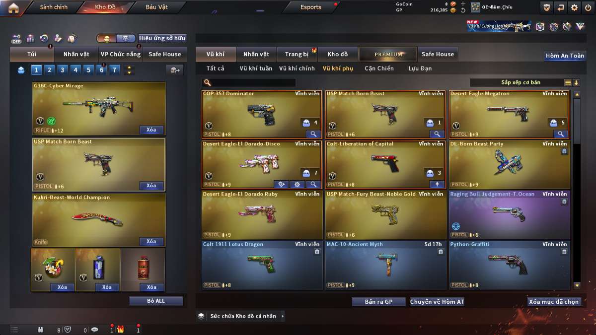 shop acc cf uy tin gia re